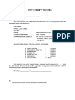 Authority To Sell: Signature Over Printed Name of Landowner/Representative)