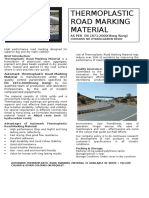 Thermoplastic Road Marking Material: AS PER EN 1871:2000 (Hong Kong)