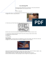 Cara Etching PCB