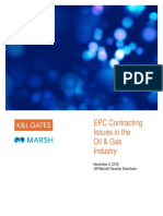 EPC Contracting Issues in The Oil and Gas Industry PDF