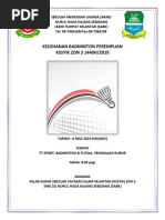 Buku Program Pertandingan BADMINTON