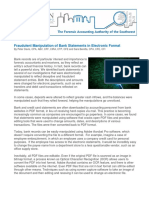 Fraudulent Manipulation of Bank Statements in Electronic Format PDF