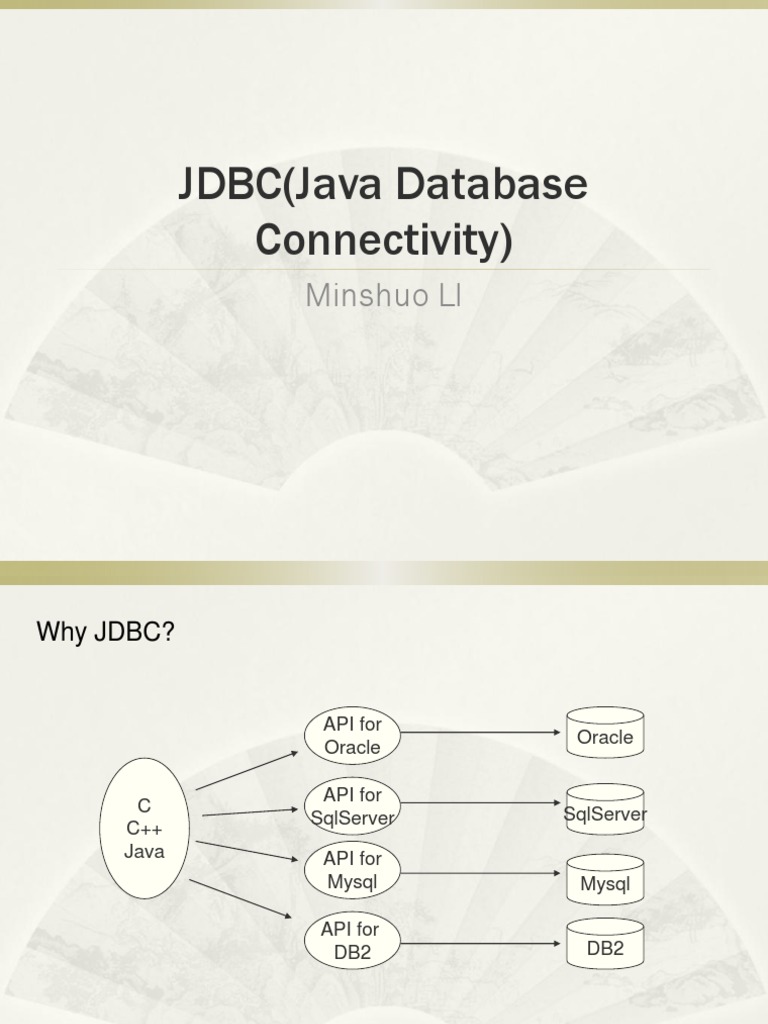 JDBC (Java Database Connectivity) : Minshuo LI | PDF | Oracle Database ...