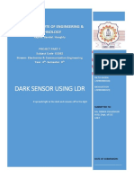 Dark Sensor Using LDR Project Report