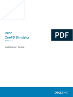 Isilon Onefs Simulator: Installation Guide