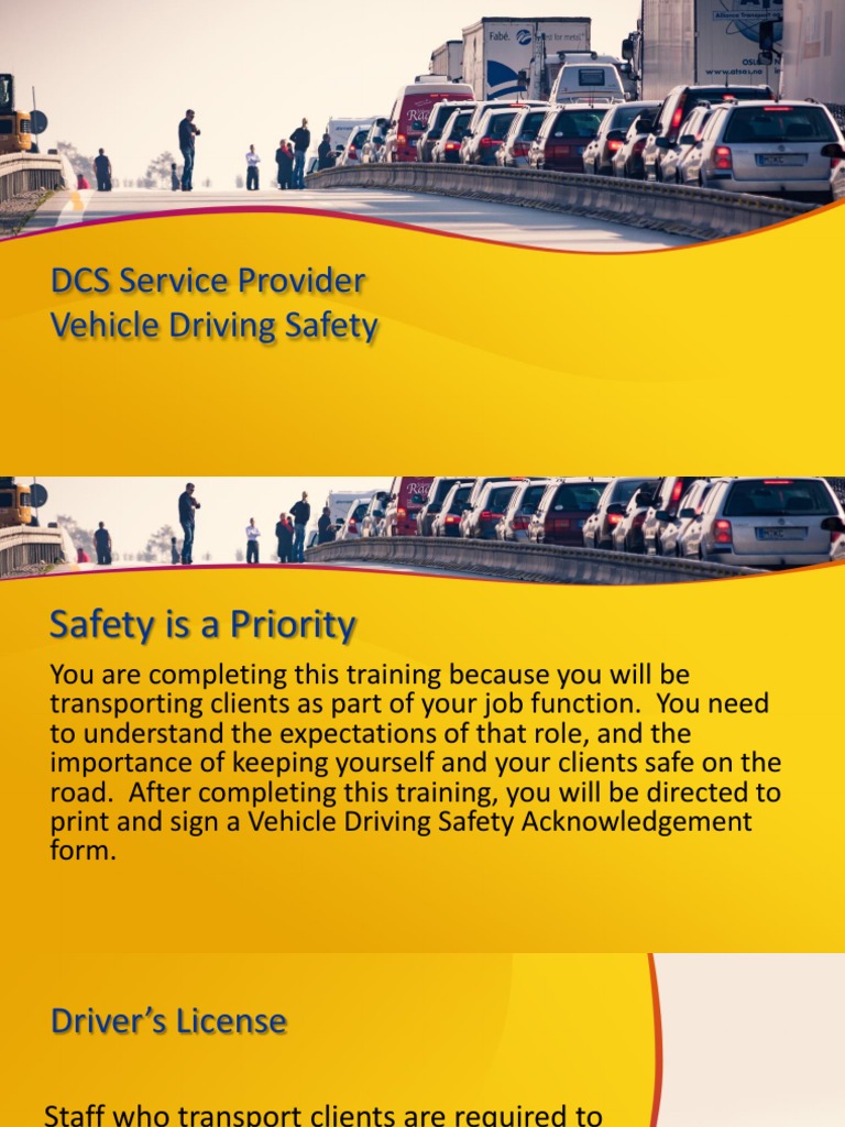 Vehicle Driving Safety Guidelines for Staff | PDF | Driver's License ...