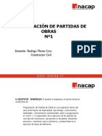 PROGRAMACION DE PARTIDAS DE OBRAS No1 PDF