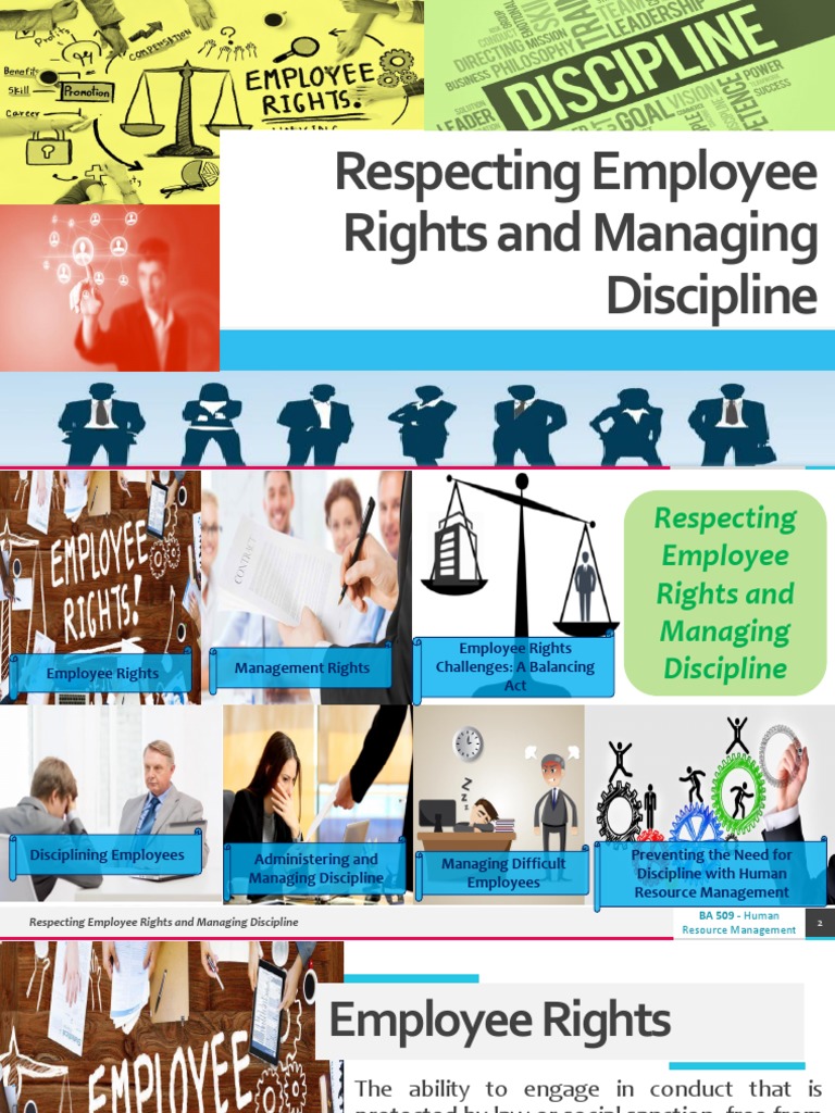 Chapter 14 - Respecting Employee Rights and Managing Discipline ...