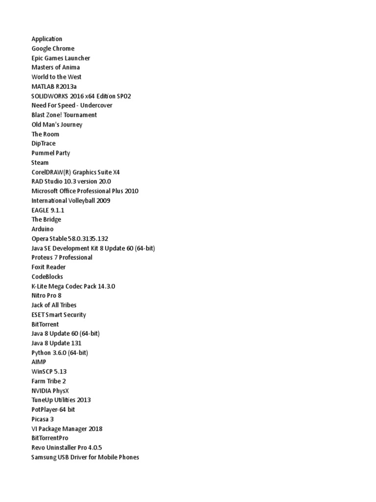 All Programs List | PDF | 64 Bit Computing | Microsoft Visual Studio