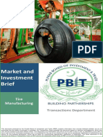 Punjab Board of Investment Brief on Tire Manufacturing Opportunity in Pakistan