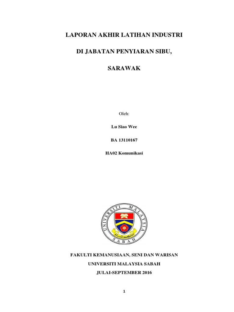 Laporan Akhir Latihan Industri