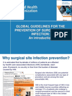 Global Guidelines For The Prevention of Surgical Site Infection: An Introduction