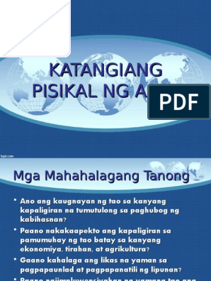 Ano Ang Kahulugan Ng Kapaligirang Pisikal