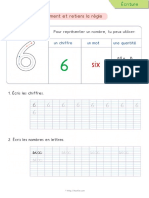 6 Ecrire Les Nombres en Lettres Six