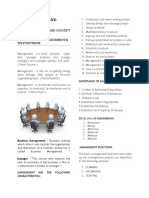 Chapter I Define Mangement and Functions