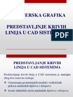 Inženjerska Grafika Predstavljnje Krivih Linija U Cad Sistemima