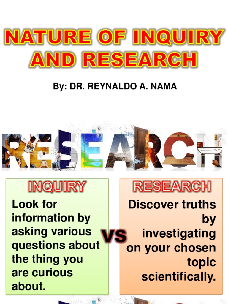Nature Of Inquiry And Research Pdf Inquiry Thought