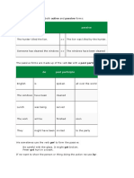 Transitive Verbs Have Both Active and Passive Forms