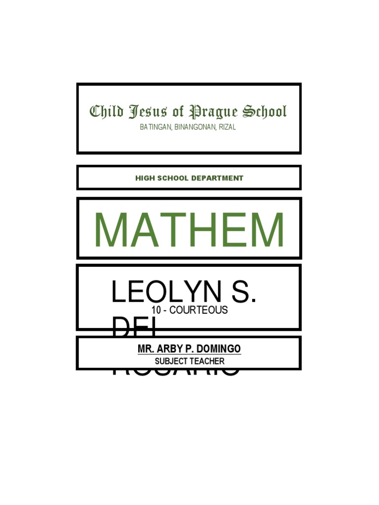 Mathematics 10 Curriculum Overview | PDF