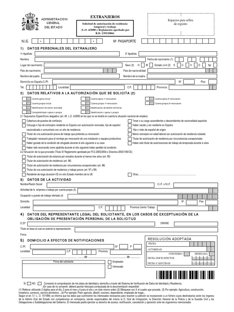 Ex 01 | PDF | Extranjero (Ley) | España
