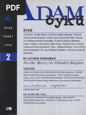 Adam Oyku Sayi 02 Ocak Subat 1996 Pdf