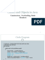 Classes and Objects in Java: Constructors, Overloading, Static Members
