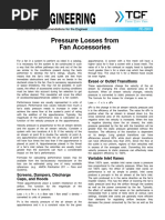 FE 2900 Pressure Losses From Fan Accessories