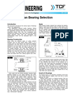 FE 1200 Fan Bearing Selection