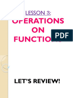 Operations ON Functions: Lesson 3