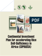 Continental Investment Plan for accelerating Rice Self-Sufficiency in Africa’ (CIPRiSSA)