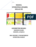 Modul Matematika Wajib Kelas Xii Geometr