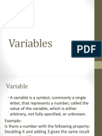 3 Variables