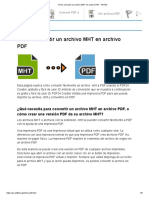 Cómo Convertir Un Archivo MHT en Archivo PDF - PDF24