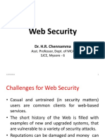 Web Security: Dr. H.R. Chennamma