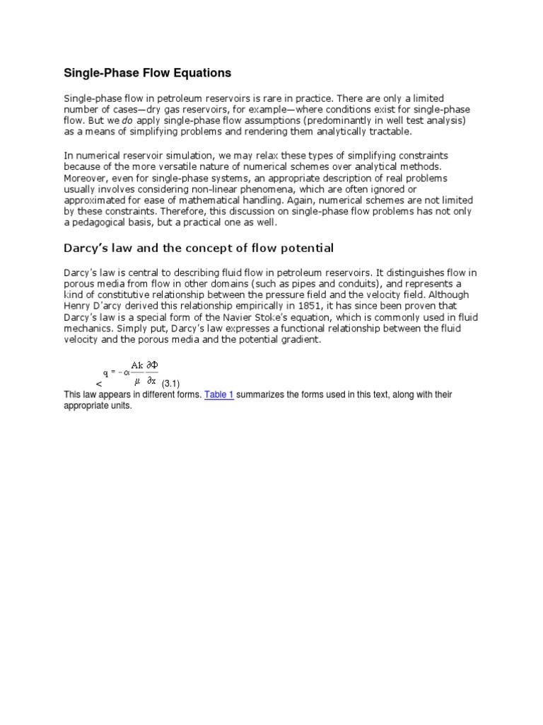 Reservoir Modeling Unit 009 | PDF | Fluid Dynamics | Pressure