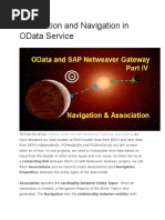 SAp GatewayAssociation and Navigation in OData Service