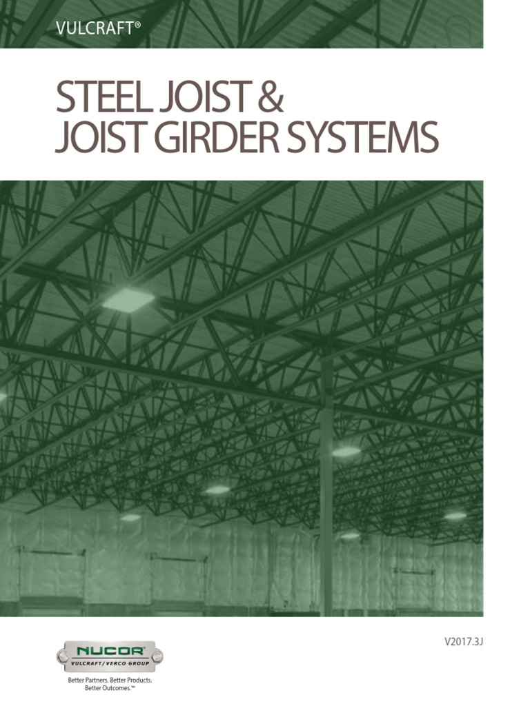 Vulcraft Steel Joist Joist Girder Systems Manual V20173J PDF PDF