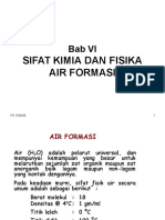 Sifat Kimia dan Fisika Air Formasi