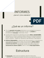 como escribir informes