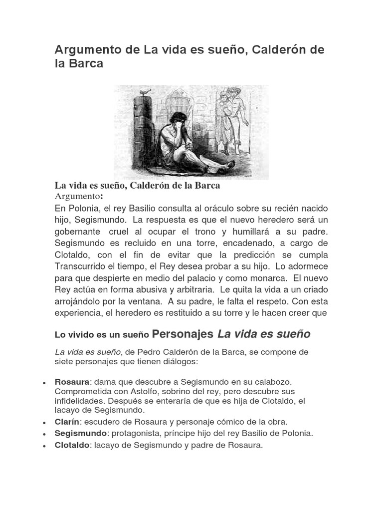 La Vida es Sueño: Un análisis literario en la evolución del español by  UNAL-Historia de la Lengua Española-La vida es Sueño - Issuu