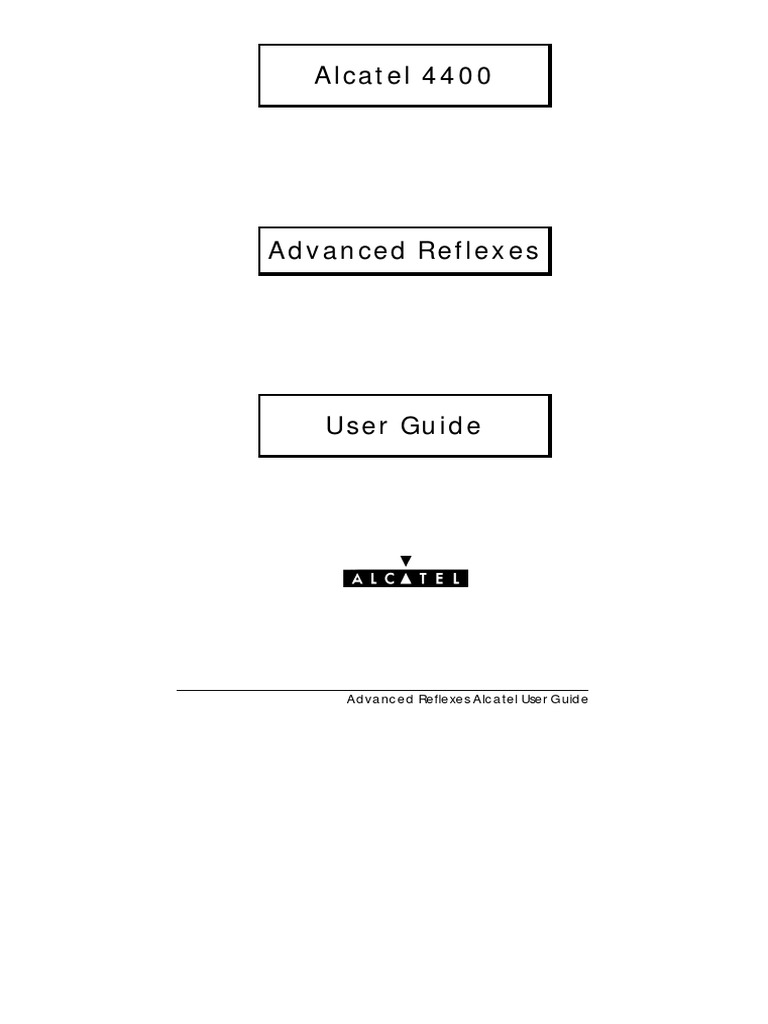 Alcatel Advanced Reflexes - Full Manual PDF | PDF | Icon (Computing ...