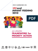 And Infant Feeding 2010: Framework For Priority Action