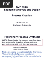 ECH 158A Economic Analysis and Design Process Creation: HUMG 2019 Professor Palazoglu