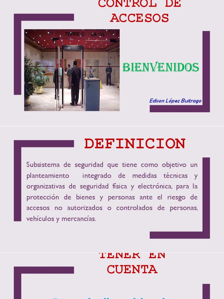 Control de Acceso en Seguridad Privada | PDF | Seguridad | Informática ...