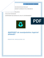 EPANET Est Un Logiciel de Simulation Du Comportement Hydraulique Et Qualitatif de L