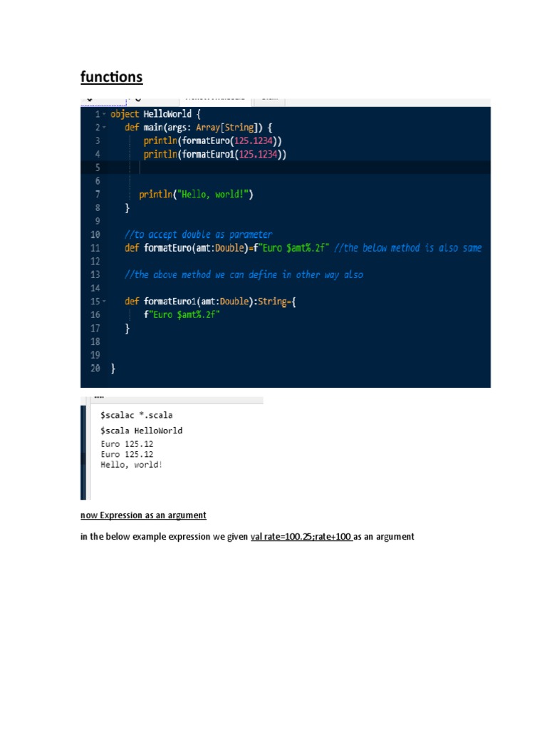 Scala Function Types and Variadic Arguments | PDF | Teaching Methods ...