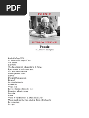 Leonardo Sinisgalli Poesie Varie