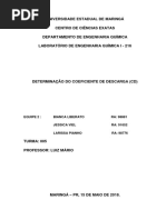 Relatório 4 - Coeficiente de Descarga