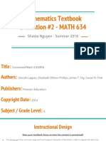 mathematics textbook evaluation 2 - math 634