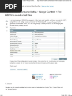 Apache Nifi - Consume Kafka + Merge Content + Put HDFS To Avoid Small Files